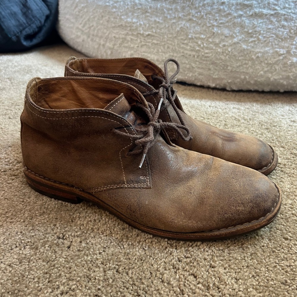 Trask Brady brown leather chukka boot Men's 9‎